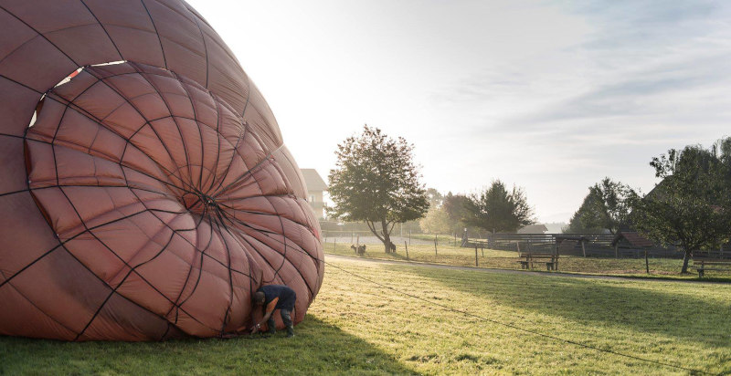 aufbau ballonfahrt steiermark