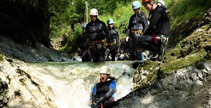 canyoning einsteiger attersee