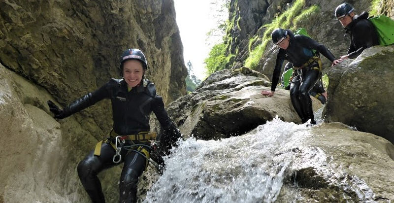 canyoningtour attersee niederoesterreich