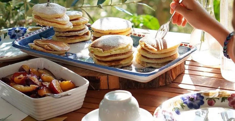 Hausgemachtes Frühstück im Agriturismo in San Casciano dei Bagni