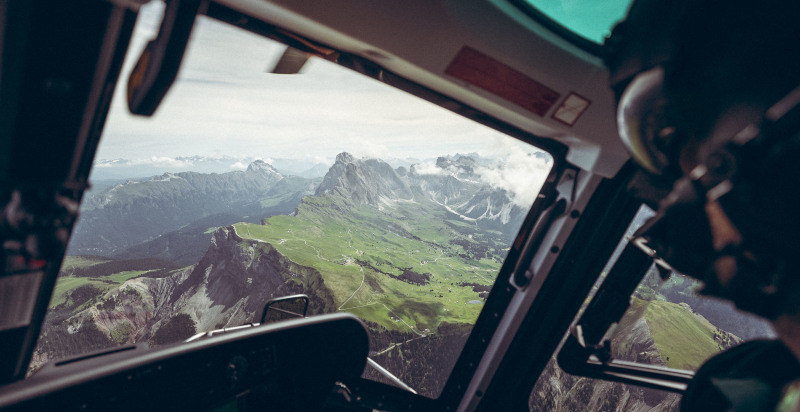 hubschrauber rundflug drei zinnen panorama dolomniten