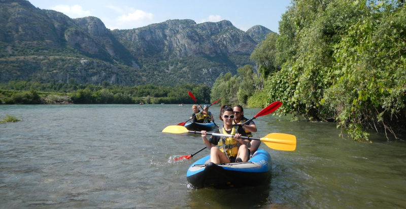 Kanufahrt im Adige Fluss, Entdeckung der unberührten Natur