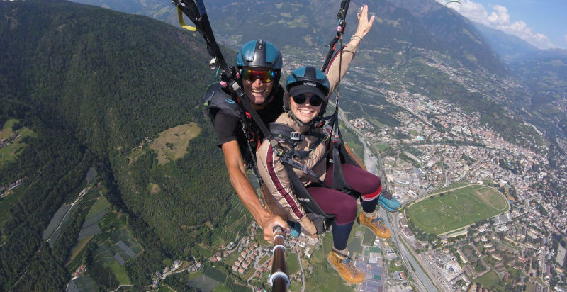 Freiheit und Abenteuer beim Tandemflug am Vigiljoch