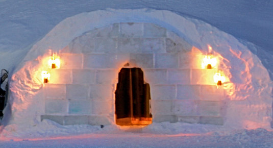 iglu übernachtung