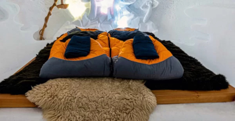 Intimität und Komfort im Iglu
