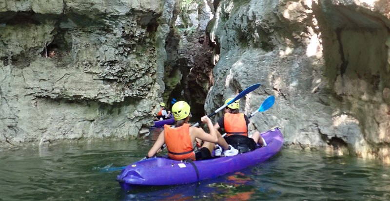Spannendes Kayak-Abenteuer im Canyon des Rio Novella