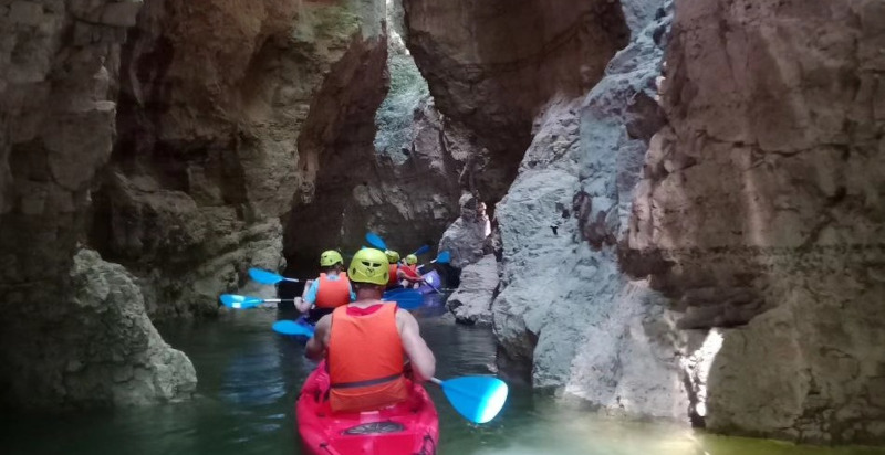 Kayak in der Val di Non, Entdeckung des Flussparks Novella