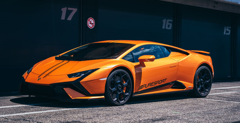 Lamborghini Huracán Tecnica auf der Rennstrecke Monza bei einem exklusiven Fahrerlebnis