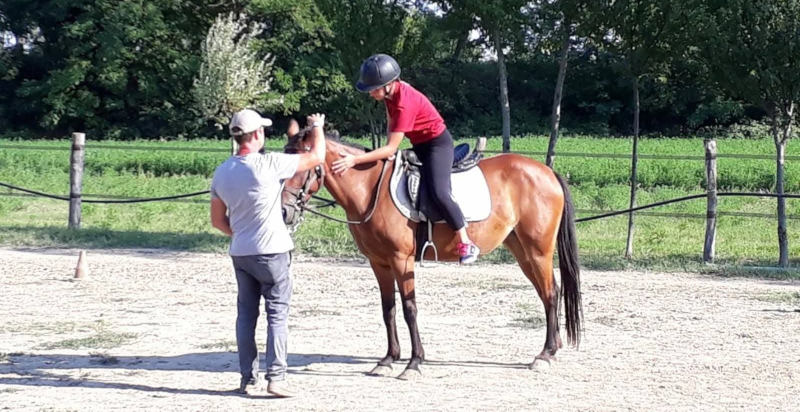 Einzelunterricht in natürlicher Reitkunst für Erwachsene in Bosaro