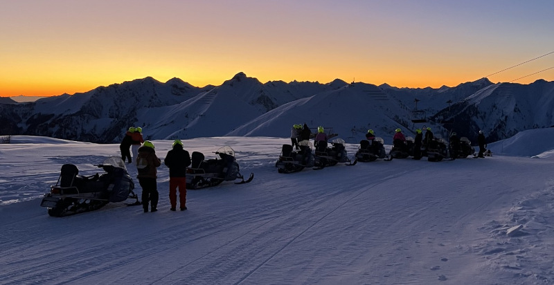Schnee- und Bergpanorama der Orobie Alpen