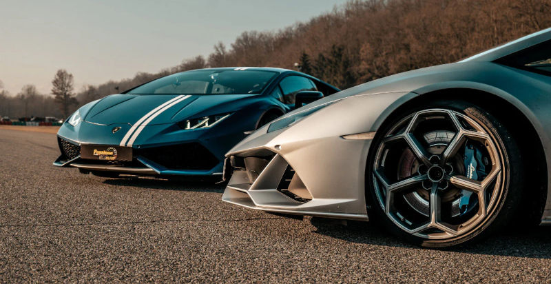 Lamborghini-Geschenk für Kinder in Busca im Piemont