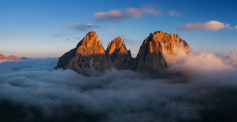 Geschenkgutschein für einen Hubschrauberflug über die Dolomiten