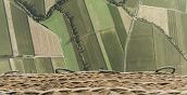 Luftaufnahme der Steiermark während einer Heißluftballonfahrt