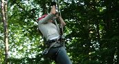 Zipline im Abenteuerpark von Veglio