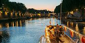 Boat Jazz Rom mit romantischem Dinner auf dem Tiber