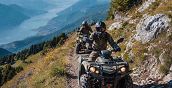 Quad-Ausflug auf den Monte Baldo bis auf 1000 Meter Höhe mit Bergblick.