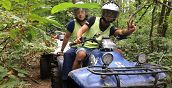 Quad-Abenteuer auf Waldwegen in Varese, Lombardei