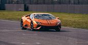 Lamborghini Huracán Tecnica auf der Geraden von Monza