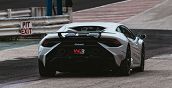 Der Supersportwagen Lamborghini Huracán Tecnica bei einer sportlichen Fahrveranstaltung