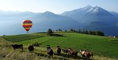 Überflug der Täler des Aostatals im Heißluftballon mit einzigartigem Panorama