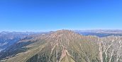 Blick über das Passeiertal beim Paragleiten