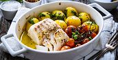 Ein typisch provenzalisches Gericht mit Fisch und frischem Gemüse der Saison