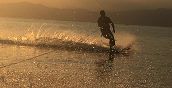 Ski auf dem Wasser auf dem Gardasee