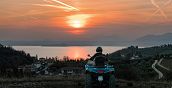 Sonnenuntergang während einer Quad-Tour in Costermano am Gardasee