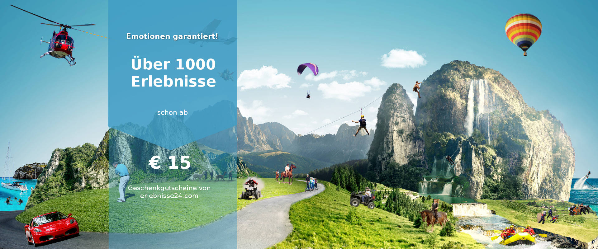Frühjahr Sommer Erelbnis Geschenke erlebnisse24.com